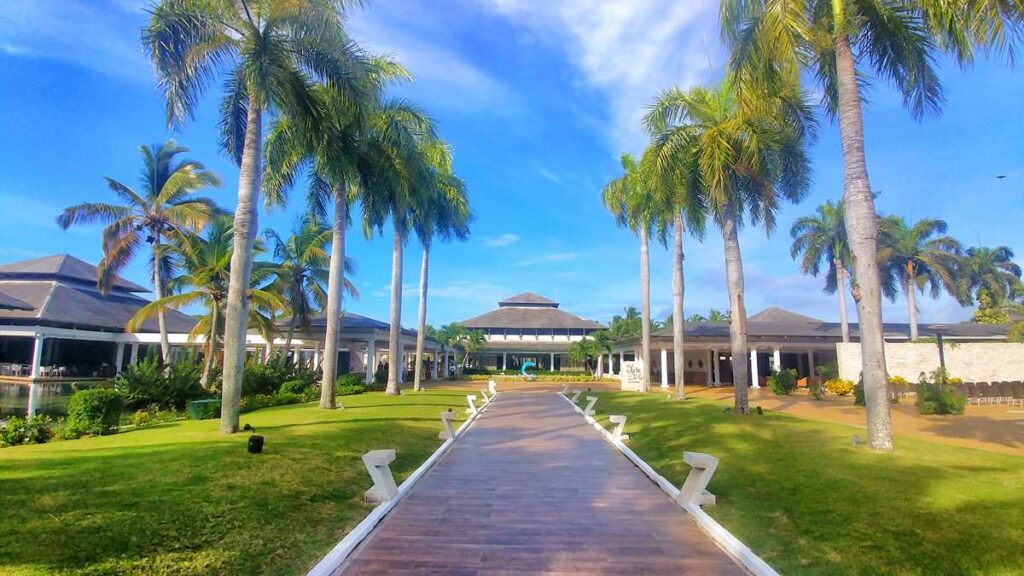 The main plaza at Catalonia Bavaro Beach Golf Resort & Spa