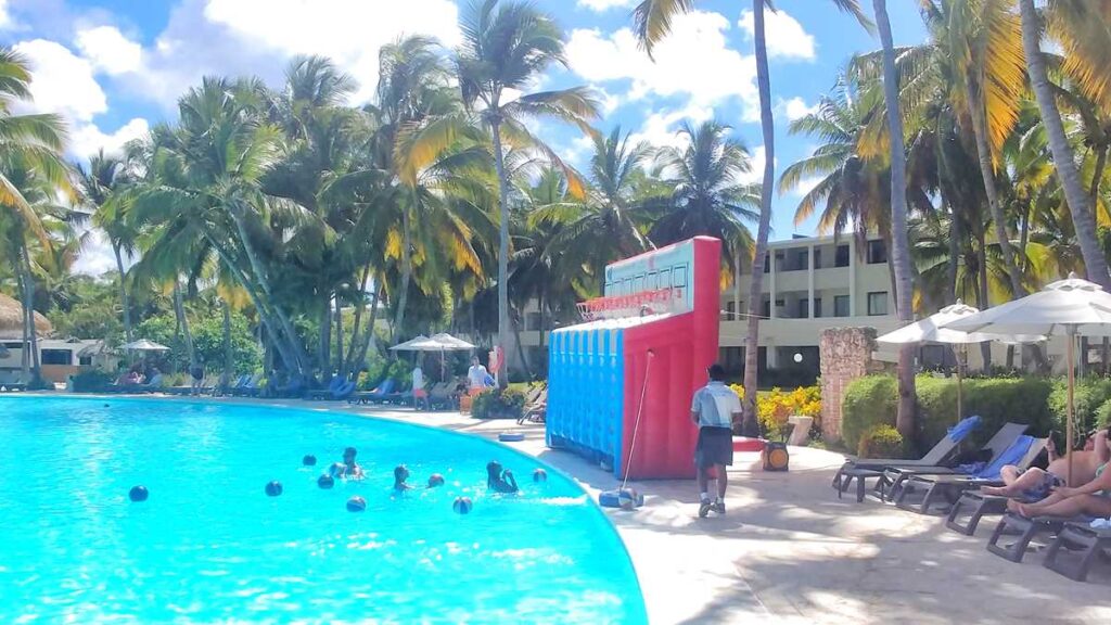 Pool entertainment at Catalonia Punta Cana All-Inclusive Resort