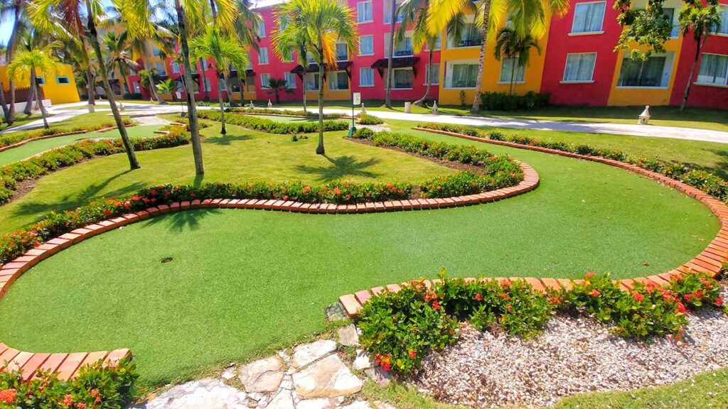 The minigolf area at Tropical Deluxe Princess and Caribe Deluxe Princess