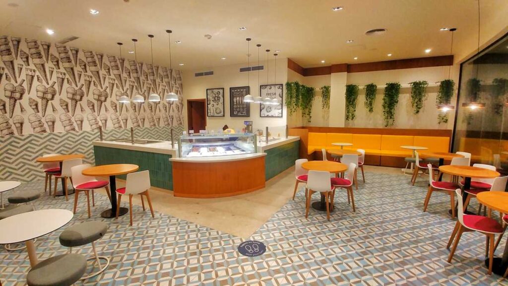 Ice cream shop at Tropical Deluxe Princess Resort and Caribe Deluxe Princess Resort