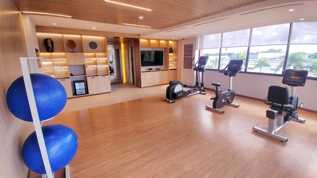 The gym at Marriott Punta Cana Hotel