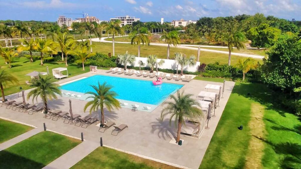 The pool at AC Punta Cana Hotel