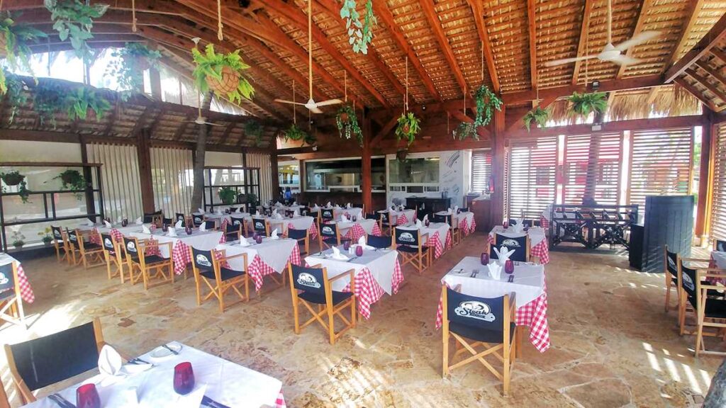 One of the a-la-carte restaurants at Be Live Collection Punta Cana