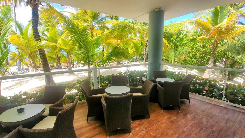 A beautiful beach bar at Riu Republica Adults Only Resort in Punta Cana