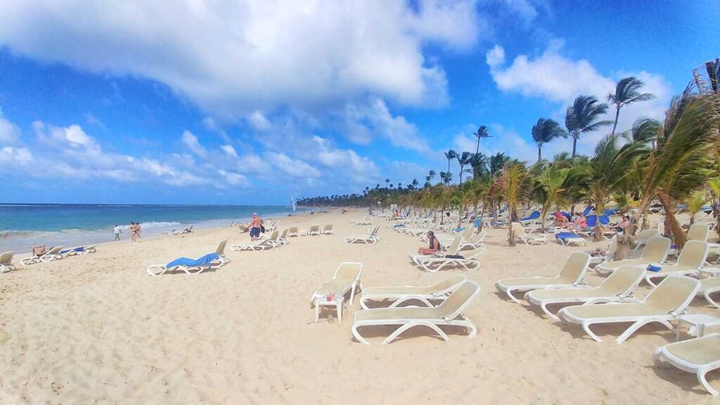 The Riu Republica beach, one of Punta Canas beaches in the Dominican Republic