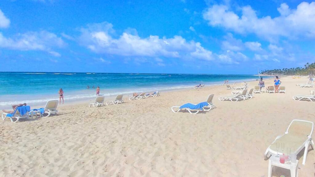 The Riu Republica beach, one of Punta Canas beaches in the Dominican Republic