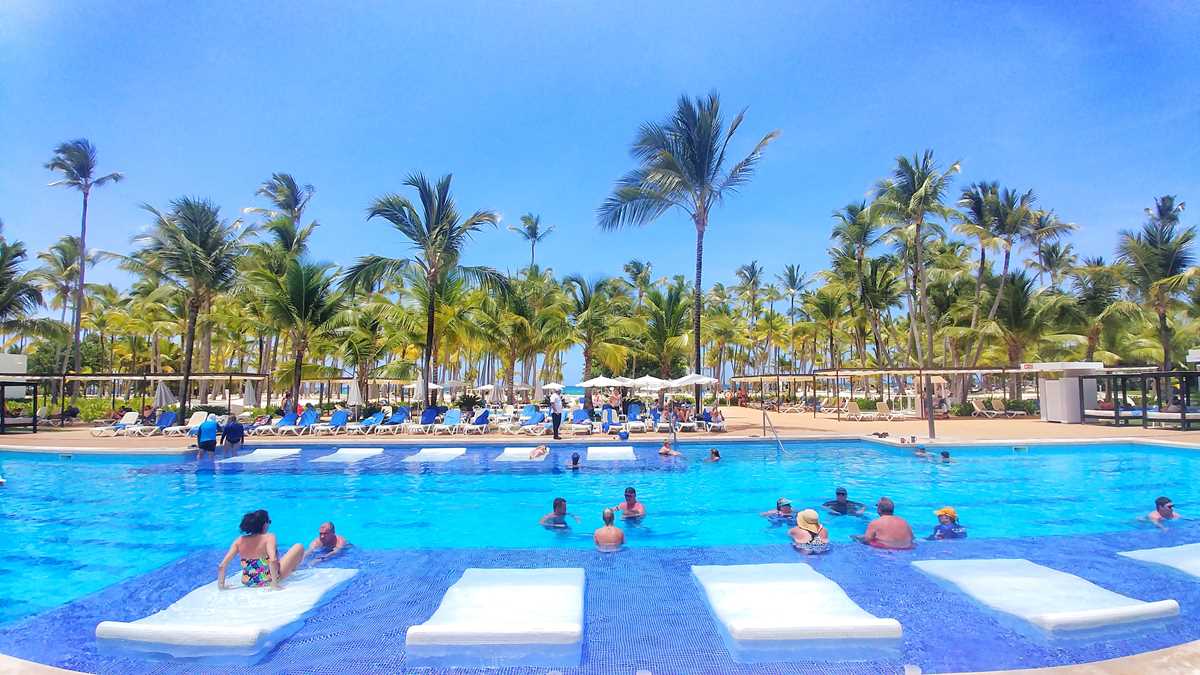 The pools at Riu Palace Macao, an adults-only resort in Punta Cana