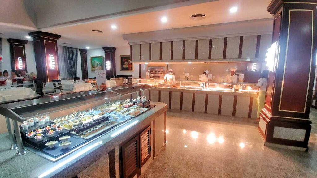 The buffet at Riu Palace Macao, an adults-only resort in Punta Cana