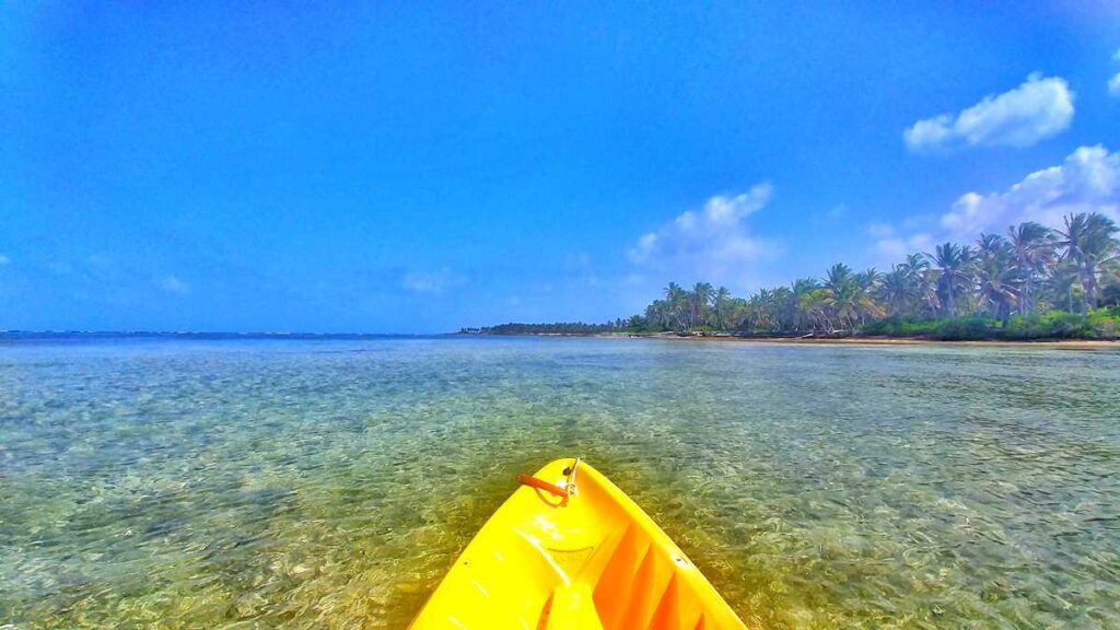 Kayaking in Punta Cana along the shores of Cabeza de Toro