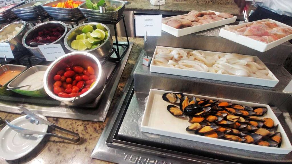 Fresh gourmet buffet at Royalton Chic Punta Cana