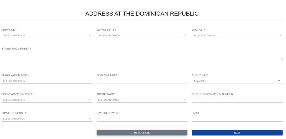 travel documents for dominican republic