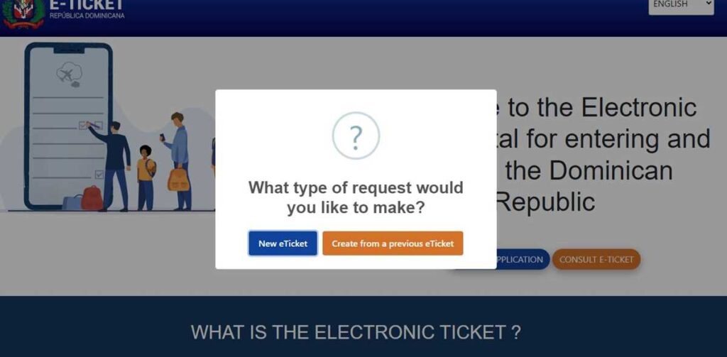 The Dominican Republic e-ticket portal with its online immigration form for Punta Cana and beyond