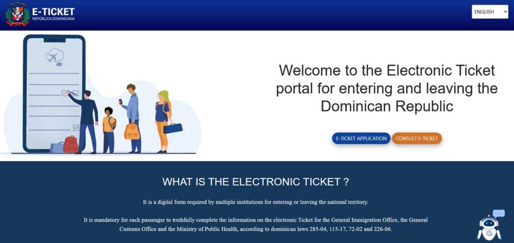 How to fill out the e-ticket for your Punta Cana vacation - Step 1