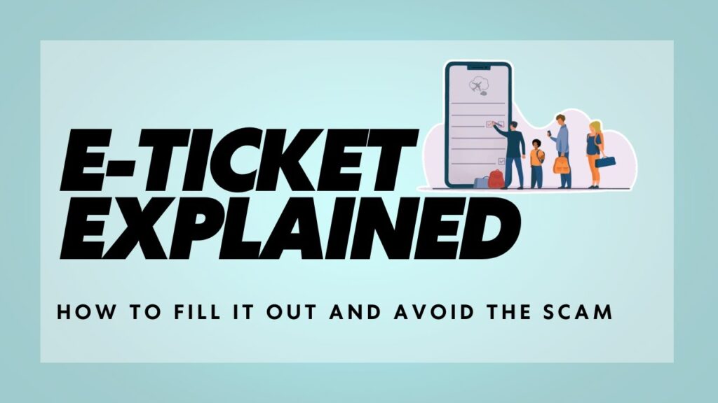 The e-ticket for Punta Cana and the Dominican Republic