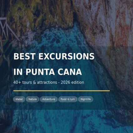 E-book cover with the best excursions in Punta Cana