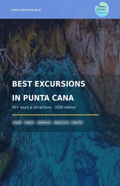E-book cover with the best excursions in Punta Cana
